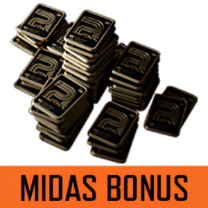 5,000MIDAS + 300BONUS